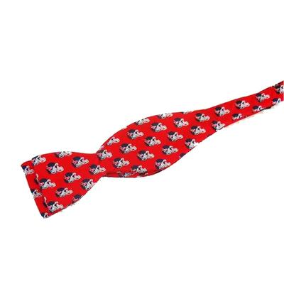 HELMET SILK BOW TIE RED