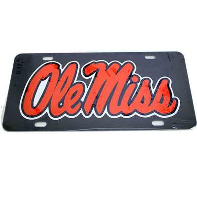 BLUE RED OLE MISS TAG