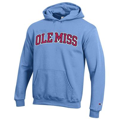 OLE MISS BLOCK TACKLE TWILL POWERBLEND FLEECE HOOD