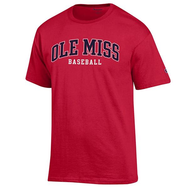 ole miss baseball tee