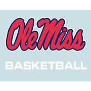 5IN OLE MISS BASKETBALL DECAL