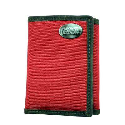 OLE MISS NYLON TRIFOLD WALLET