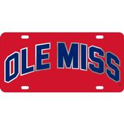 LASER RED SIL NAVY OM LICENSE PLATE