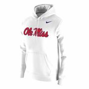 OM NIKE CLUB FLEECE HOOD: WHITE