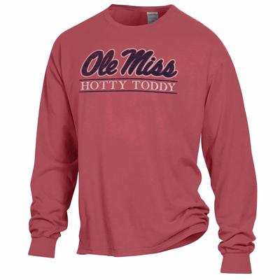 LS COMFORT WASH OLE MISS HOTTY TODDY BAR TEE