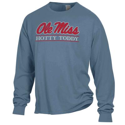 LS COMFORT WASH OLE MISS HOTTY TODDY BAR TEE