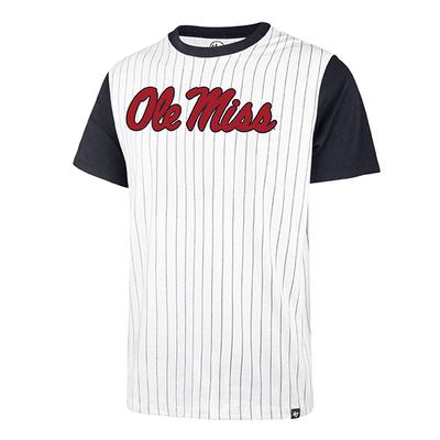 ole miss pinstripe baseball jersey