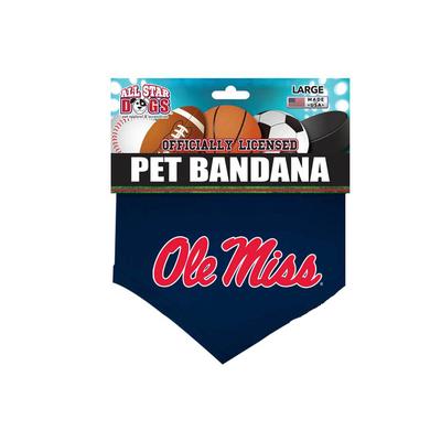 OLE MISS PET BANDANA