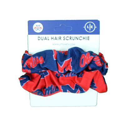 OLE MISS DUAL HAIR SCRUNCHIE PACK