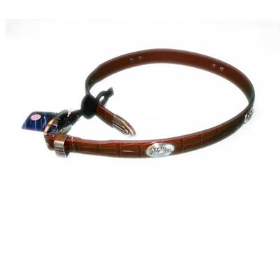 OLE MISS CROCO LEATHER BELT