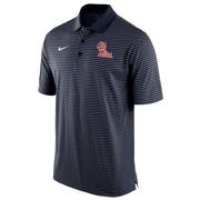 OLE MISS STADIUM STRIPE POLO: BLUE