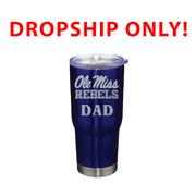 VACUUM INSULATED STAINLESS STEEL OLE MISS DAD TUMBLER