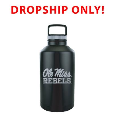 OLE MISS REBELS VACUUM INSULATED STAINLESS STEEL GROWLER