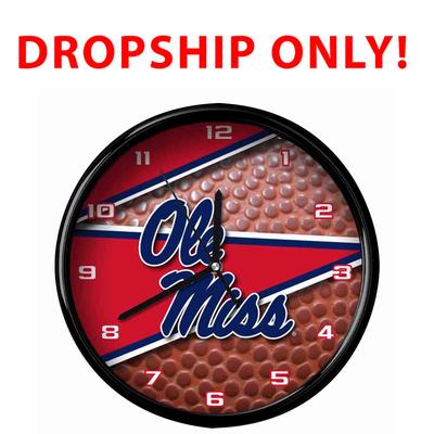 OLE MISS 12 INCH BALL CLOCK