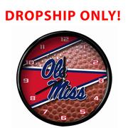 OLE MISS 12 INCH BALL CLOCK