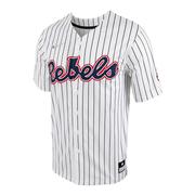 Men's Nike Red Ole Miss Rebels Replica Vapor Elite Full-Button Baseball  Jersey