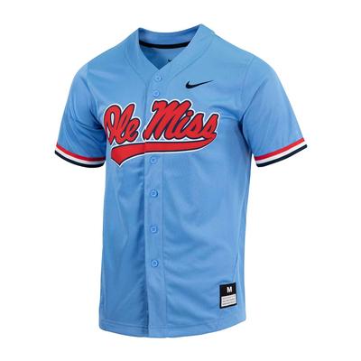 ole miss baseball powder blue jersey