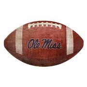 OLE MISS 12 IN FOOTBALL SHAPED
