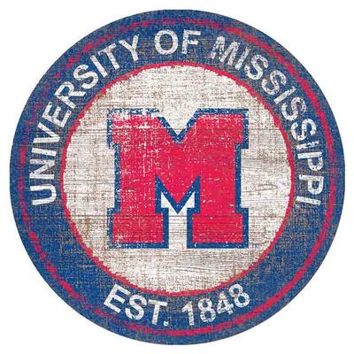 OLE MISS HERITAGE LOGO ROUND