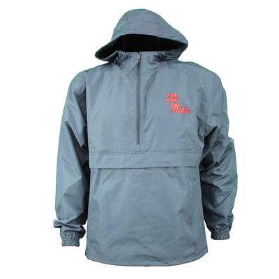 OLE MISS PACK N GO JACKET GRAPHITE