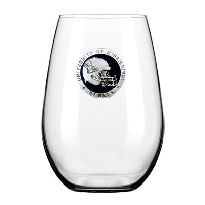 OLE MISS PEWTER STEMLESS WINE GOBLET