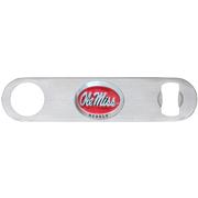 RED OLE MISS SCRIPT PEWTER BOTTLE OPENER