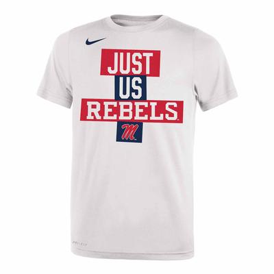 BOYS BENCH JUST US REBELS LEGEND TEE