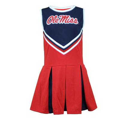 OLE MISS ONE PIECE V-FRONT CHEER DRESS INF TOD