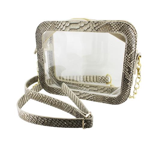 Clear Purses- Snake, Ivory & More