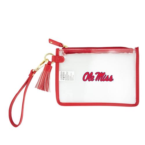 Ole Miss Hotty Toddy Purse Strap and Clear Crossbody Purse