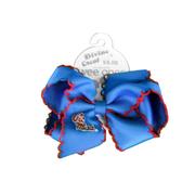 MEDIUM OLE MISS GAME DAY EMBROIDERED BOW