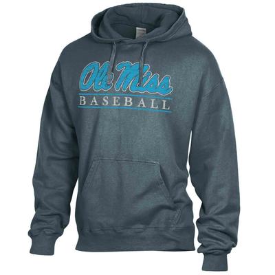 OLE MISS BASEBALL BAR COMFORT WASH HOODY RAILROAD