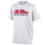 SCRIPT OLE MISS BASEBALL YOUTH ATHLETIC SS TEE