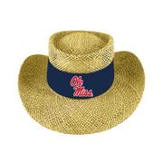 SCRIPT OLE MISS TOURNAMENT GAMBLER STRAW HAT