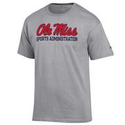 CLEARANCE SS SCRIPT OLE MISS SPORTS ADMINISTRATION BASIC TEE
