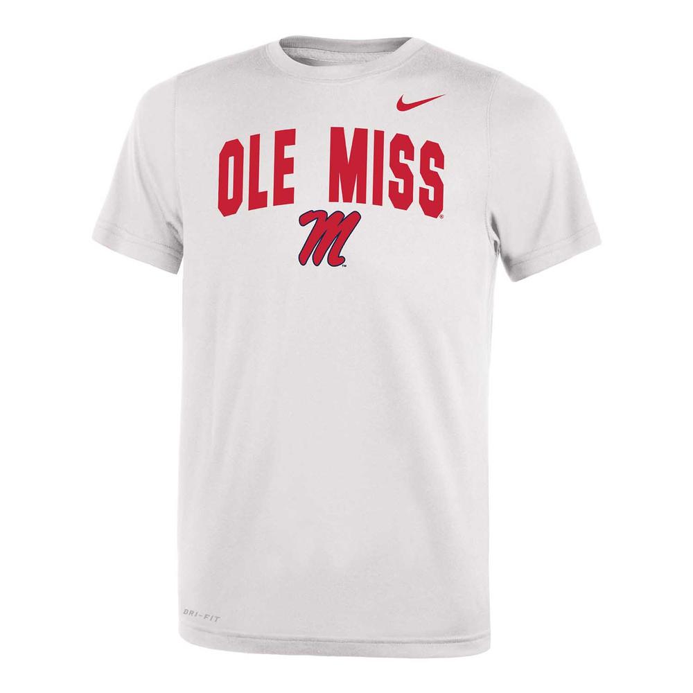 Men's Nike Powder Blue Ole Miss Rebels School Logo Legend Performance  T-Shirt