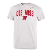 OLE MISS NIKE YOUTH DRI-FIT LEGEND 2.0 SS TEE