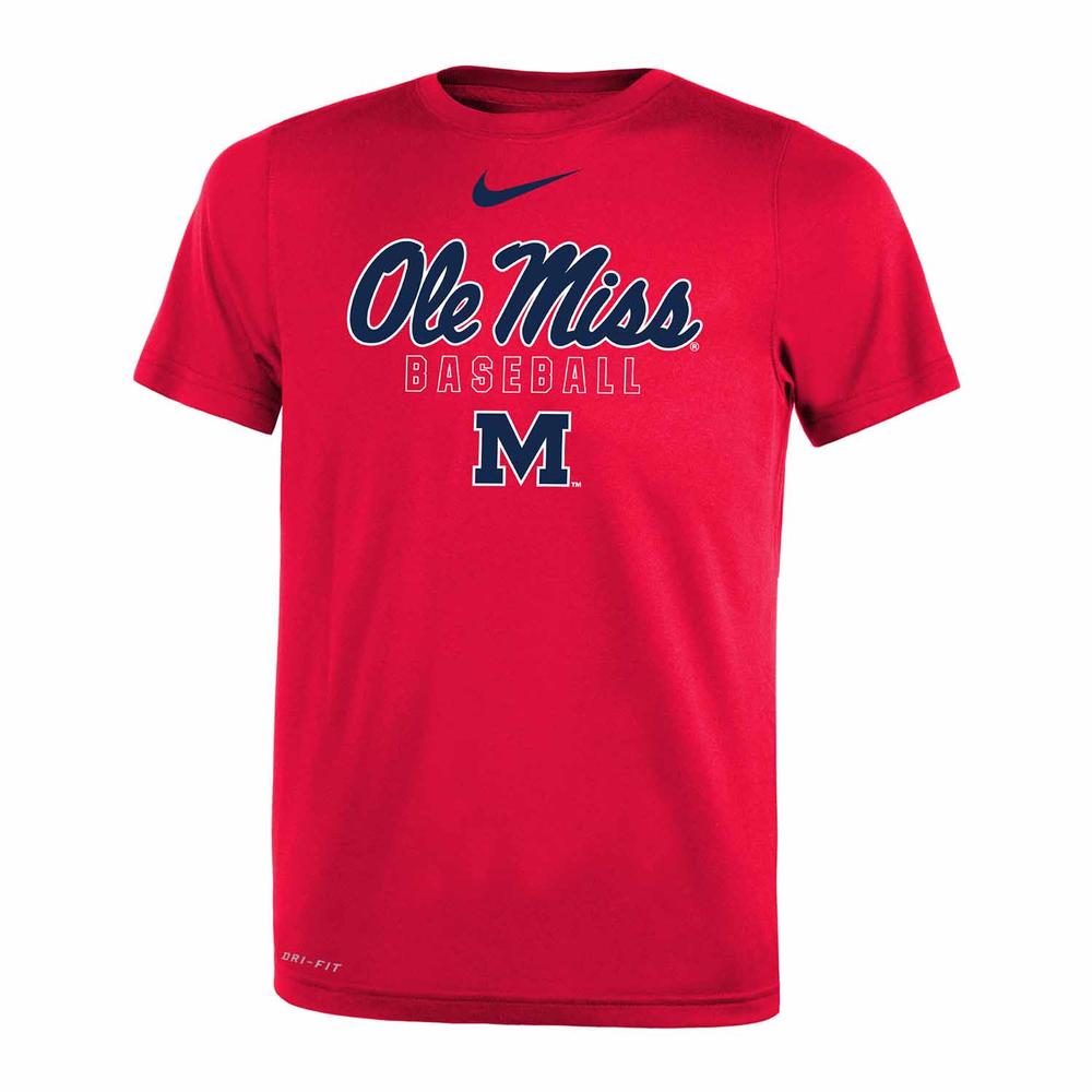 OLE MISS BASEBALL NIKE PRESCHOOL LEGEND SS TEE