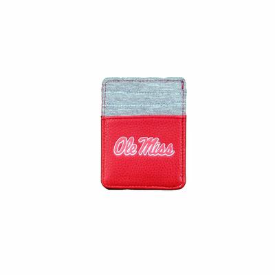 PEBBLE FRONT POCKET WALLET RED