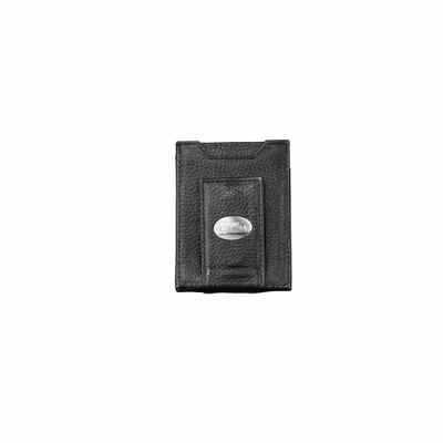 Evergreen NCAA Ole Miss Rebels Black Leather Bifold Wallet Officially Licensed with Gift Box