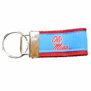 OLE MISS NYLON KEY CHAIN