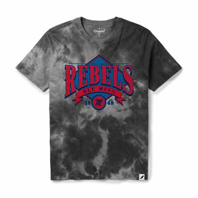 OLE MISS TIEDYE SS CREWNECK TEE BLACK_TIE_DYE