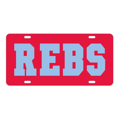 LASER REBS LICENSE PLATE