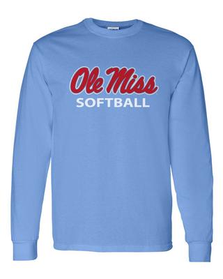 SCRIPT OLE MISS SOFTBALL LS TEE