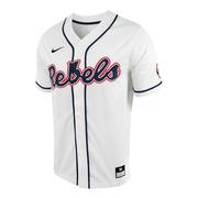 REBELS FULL BUTTON BASEBALL REPLICA JERSEY