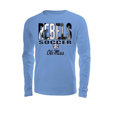 LS REBEL SOCCER TEXT TEE