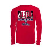 LS REBEL SOCCER TEXT TEE