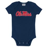 OLE MISS CHAMPION INFANT BODYSUIT: NAVY