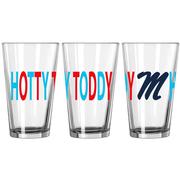 OLE MISS 16OZ HOTTY TODDY OVETIME PINT GLASS