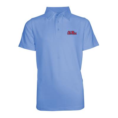 OLE MISS BLAKE SOLID PERFORMANCE SS POLO